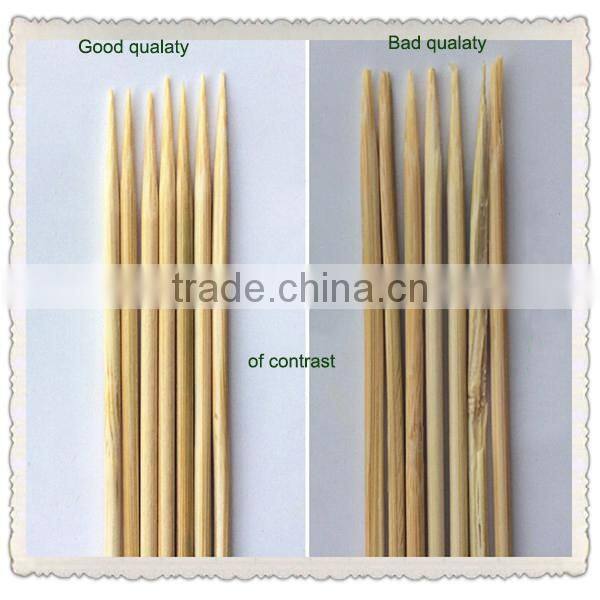 Food grade natural BBQ bamboo sticks 5mm