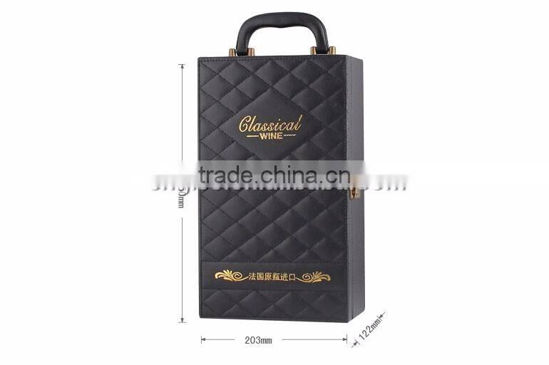 Eco-Friendly Top Quality Pu Leather Wine Gift Boxes Factory In China