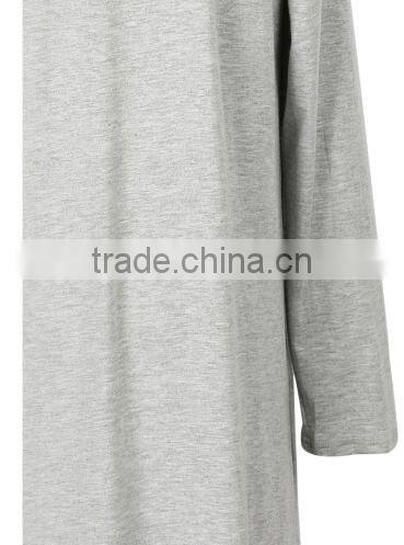 2016 Off Shoulder Slash Neck Long Sleeve Knee Length Women Casual Sexy Dress