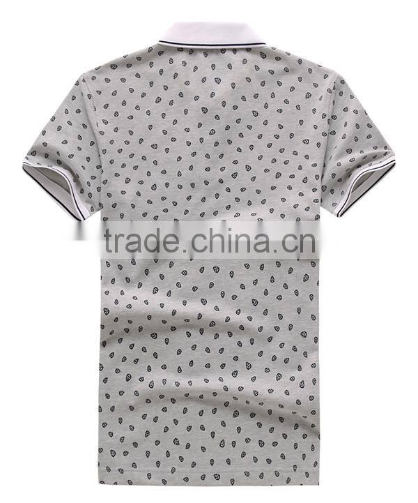 Custom design all over printing short sleeve cotton mens polo shirt wholesale softtextile