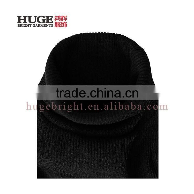 Long Sleeve Turtleneck Comfortable Mens Sweater Knitwear
