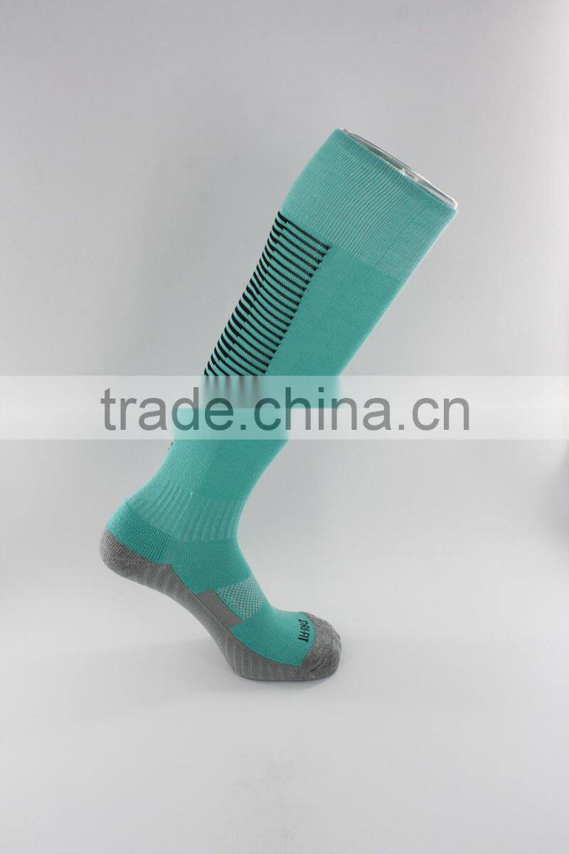 Compression soccer football knee high socks men