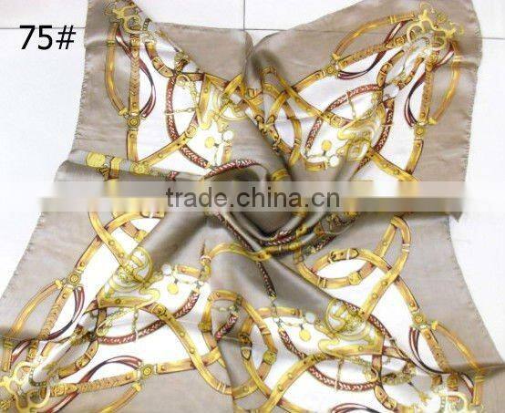 stock printed silk satin Scarf square scarves small moq
