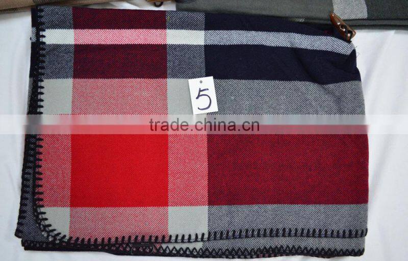 Fashion hot button jacquard cashmere plaid checked pashmina shawl