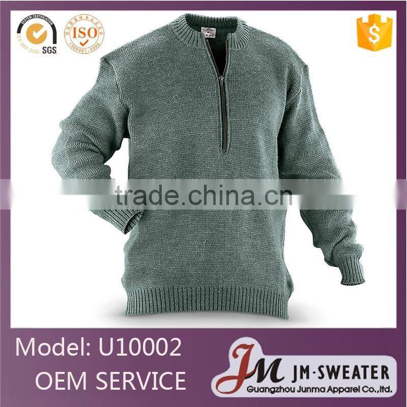 Wholesale top quality mens pullover sweater custom military uniform