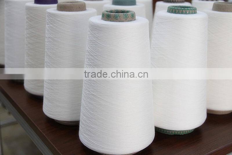 T/C 40/60 45S customized combed bleached cotton yarn for knitting weaving industry