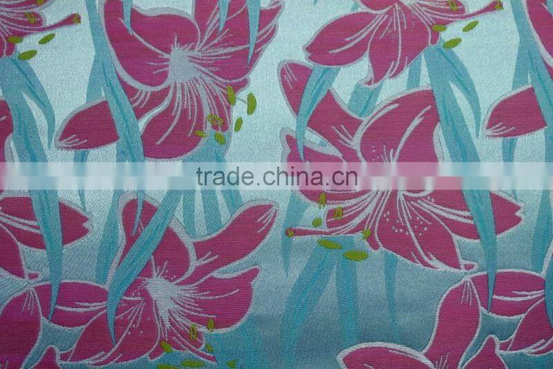 China beautiful jacquard polyester fabric, 170cm garment fabric