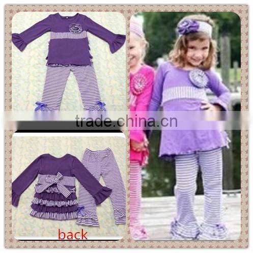baby girl stripe giggle moon remake boutique outfits children spring easter floral cotton dress pants ruffles clothing set