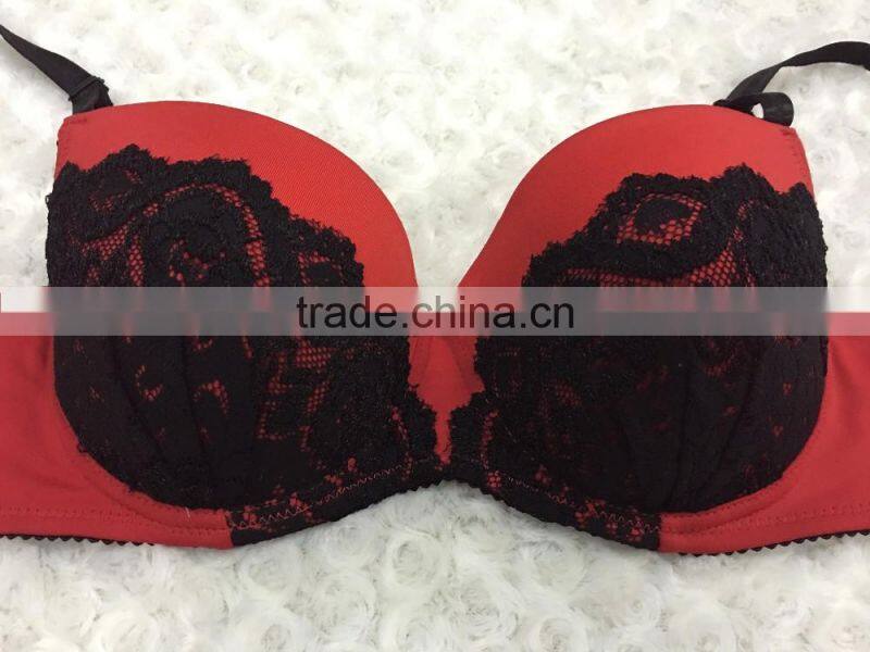 Sexy elegant bra mesh push up breathable 2016 new arrival with low price