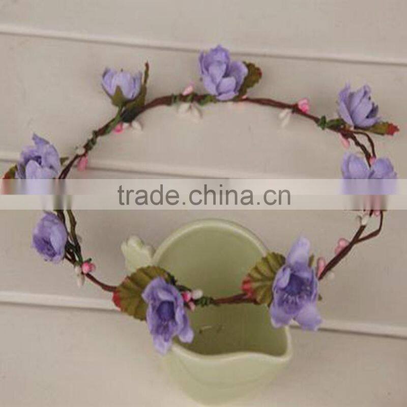 Hunter Multi Flower Bridal Headpiece Floral Halo Floral Head Wreath