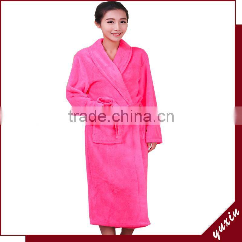 Terry bathrobe 100% cotton Fleece robe Towel Robe Breathable Hotel BathRobe RS012