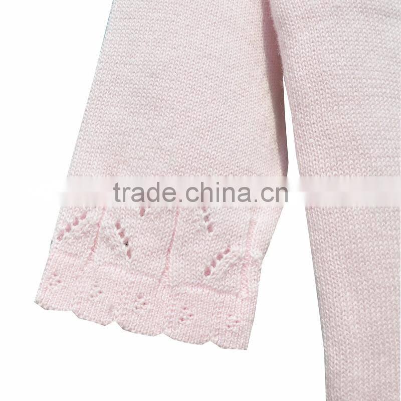 Wholesale Long sleeves Round Neck High Quality Girl Sweater Cardigan