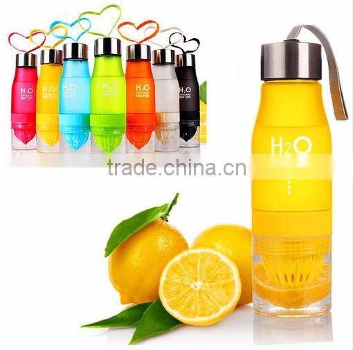 New Premium BPA TRITAN H2O Fruit Infuser Lemon Water Bottle