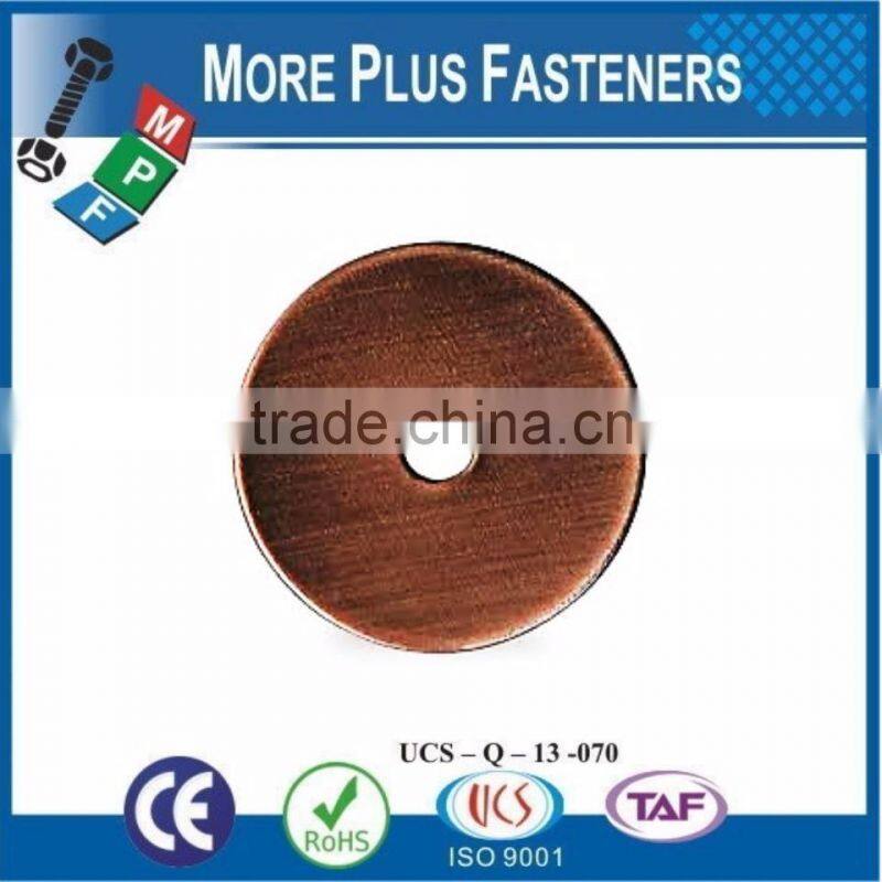Made in Taiwan Fender Washer Zinc Plated Silicon Bronze Stainless Steel Thick