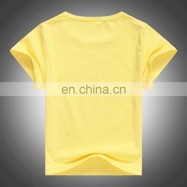 2016 cheap wholesale 100% cotton kids t-shirt,kids plain tshirts