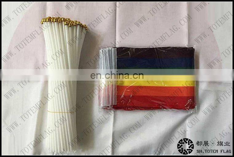 fast shipping mini all countries promotional hand flags for cheering