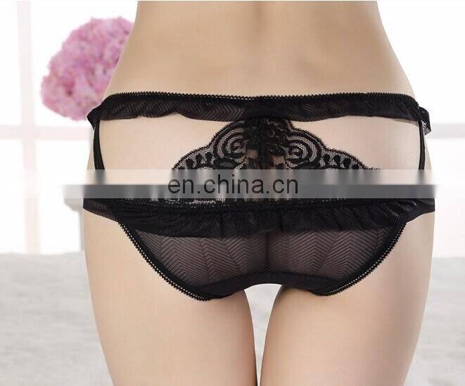 New Arrival Adult Sexy Lingerie Lace See Through Short Panties First Night Temptation Lace Thongs For Women