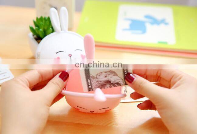 Cartoon Silicone Coin Wallet Korean Cute Rabbit Coin Purse Candy Color Packet Fashion Women Bags