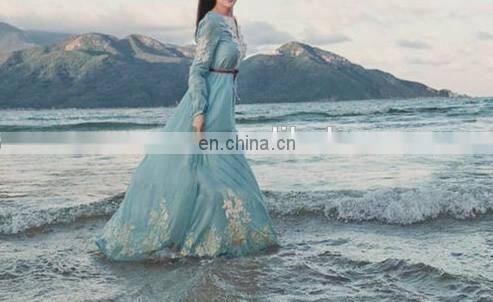 New trendy casual muslim long dress