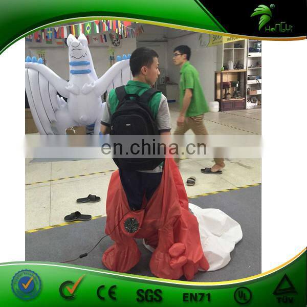 Walking Inflatable Dancer Man / Inflatable Red Pepper For Promotion Event / Custom Advertising Inflatable Costume