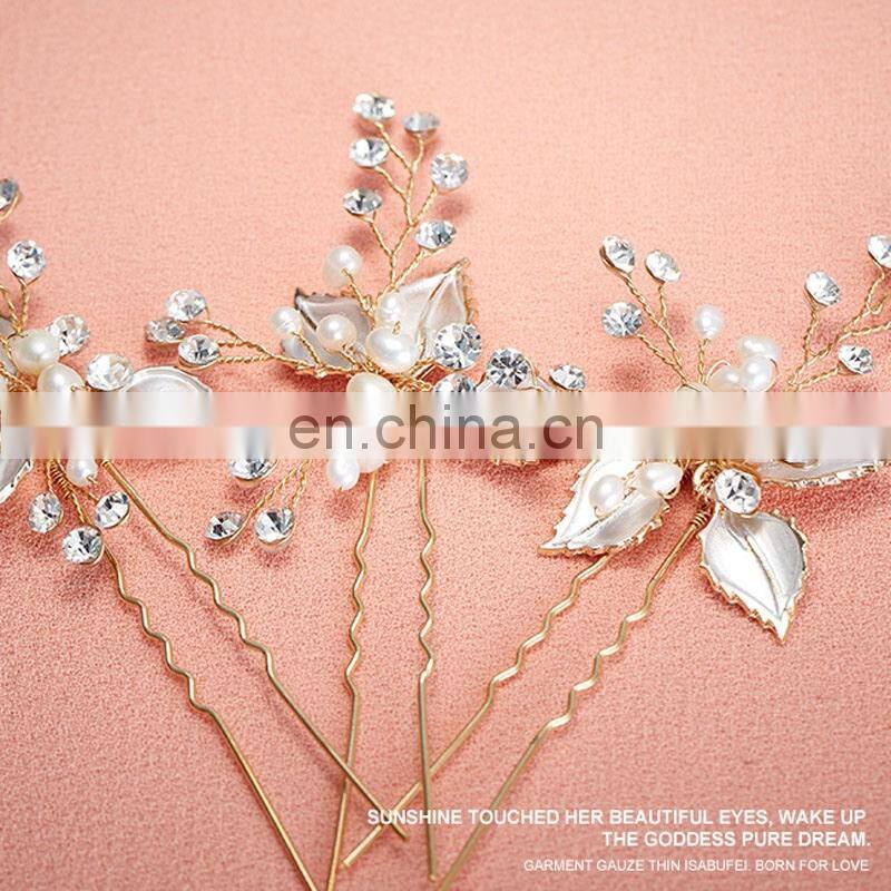 Amelie Handmade Wedding Hair Accessories Freshwater Pearl Bridal Hair Pins Bridesmaid Fashion Bobby Pins Favors