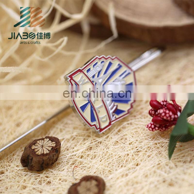 Soft enamel custom long style korean blank metal bookmark hook