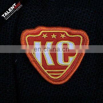 custom individual design weaving label patch woven badges for garment