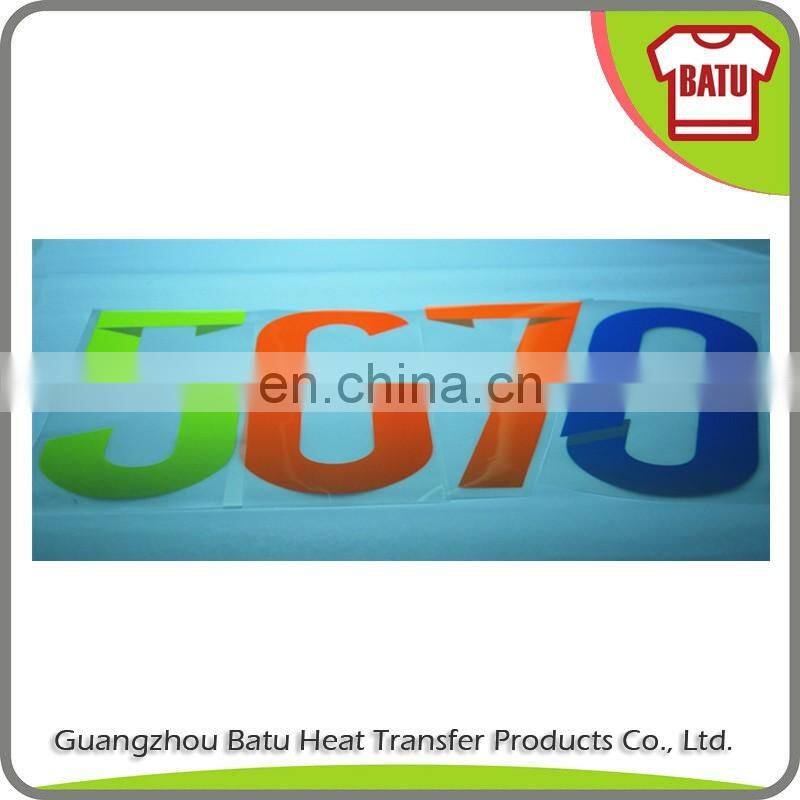 custom soccer heat transfer numbers,heat transfer letters and numbers,sport numbers heat transfer printing