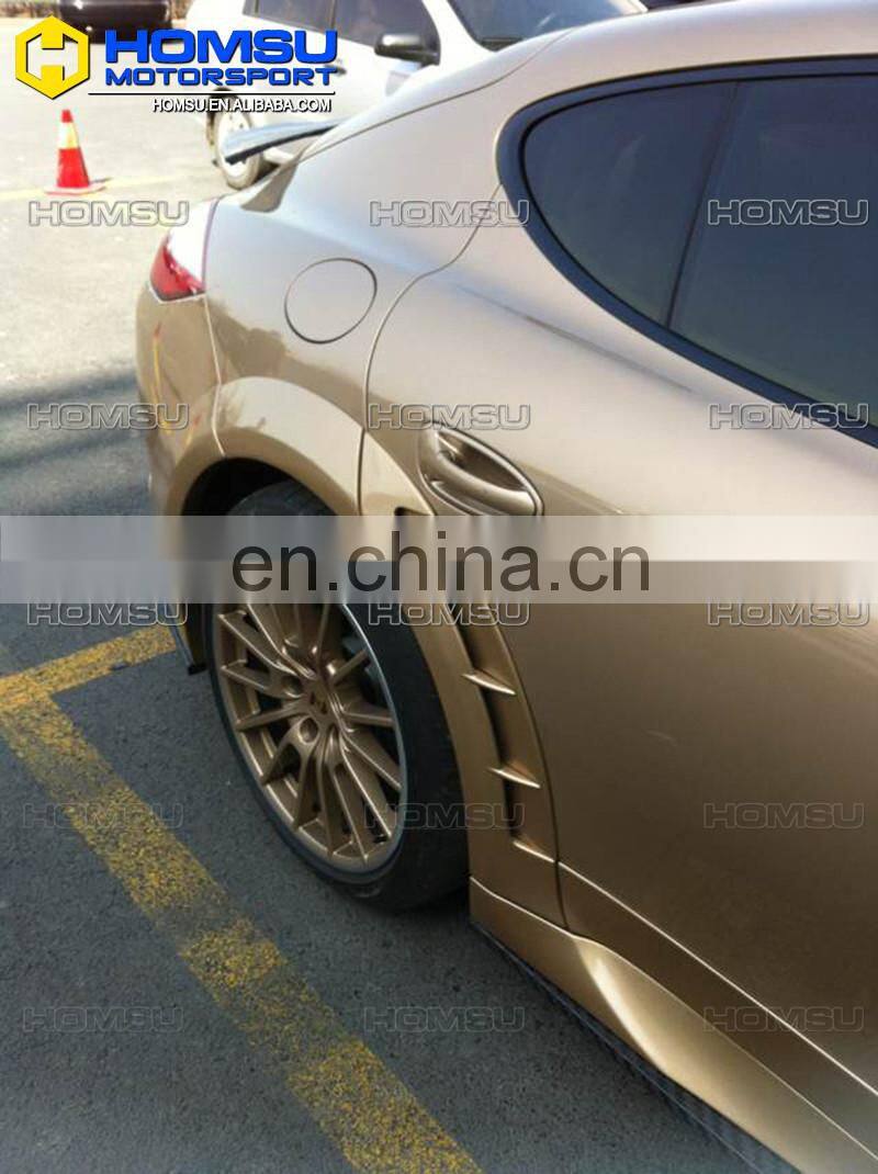 High quality top style auto parts fiber glass carbon wide car body kit for porsch-e panamera 970