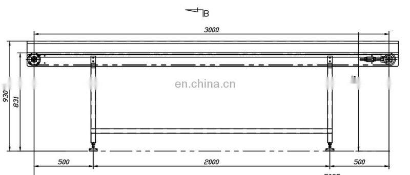 Foshan Factory Price Flat Rubber Belt Conveyor for Sale