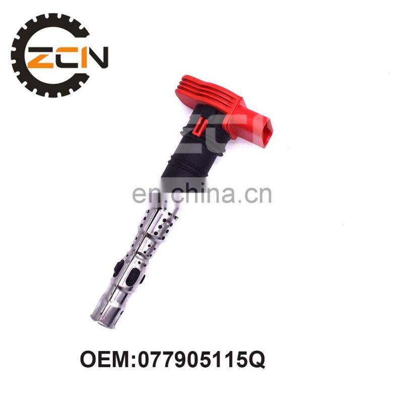 Car Auto Ignition Coil OEM 077905115Q For 2003-2006 Audi A8 S4 A6 Allroad 4.2L