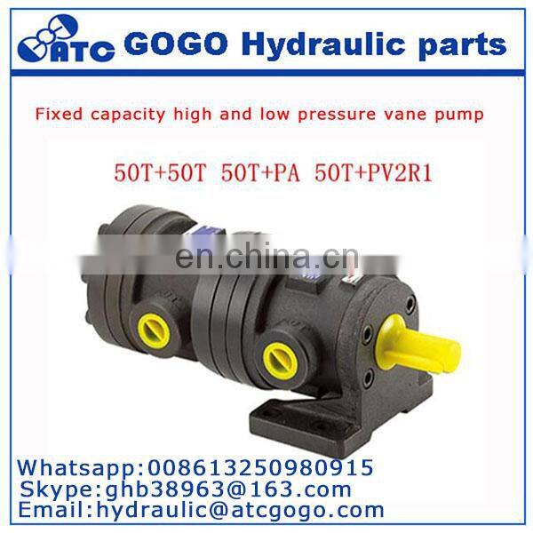 Fixed capacity high and low pressure vane pump 50T-07/12/14/17/20/23/26/30/36/39/43-FR