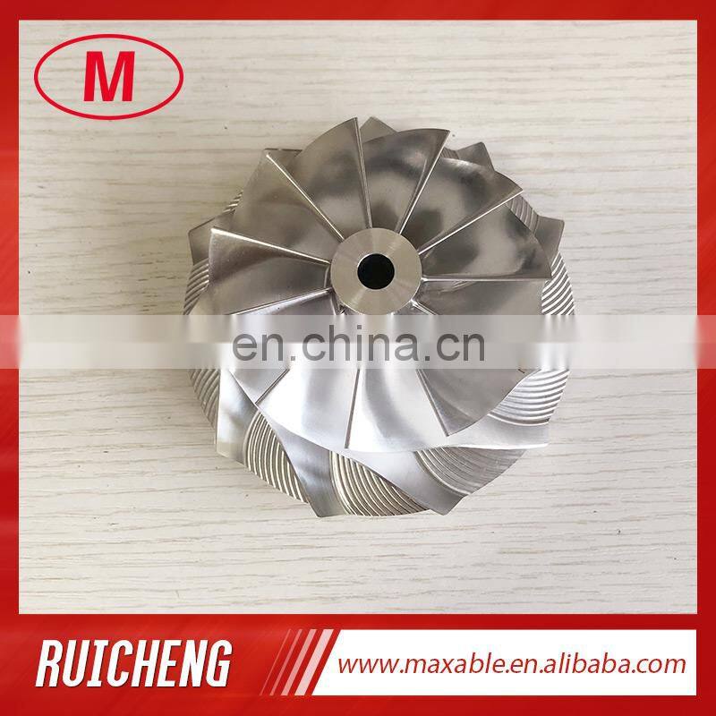 T51RSPL 76.71/102.33mm 11+0 blades racing Turbocharger milling/aluminum 2618/billet compressor wheel