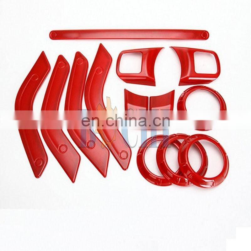 ABS 12pcs car exterior trim kits for JEEP JK