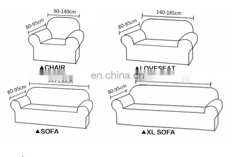 Latest design full Protective 5 seater 7 seater l shape sofa cover sectional slipcover strech sofa set cover