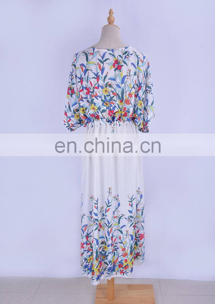 Cotton Beach Cover up 2019 Robe Plage Plus size Long Beach Tunic Swimsuit Cover up Kimono Beach Bathing suit Cover ups Swimwear