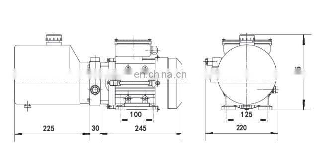 220 Volt Electric AC Hydraulic Power Unit With 4L Oil Tank