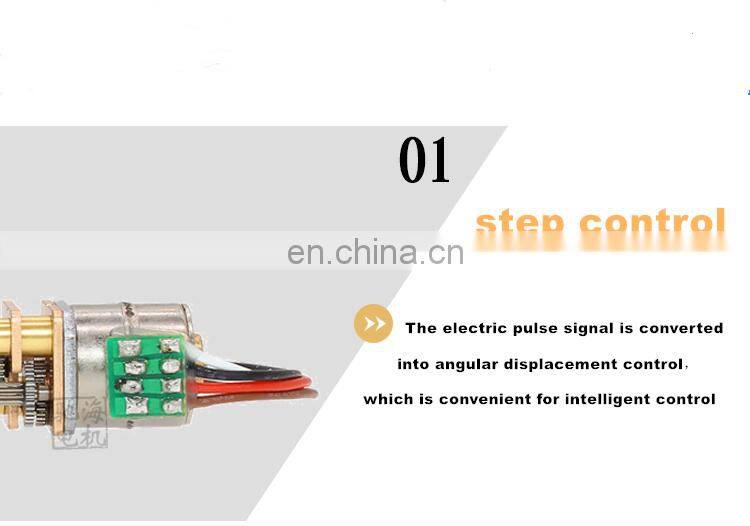 ChiHai Motor CHS-GM12-10BY-55M4 2 phase 4 wire Stepper Gear Motor 39 Ohm DC 5.0V 12.0V Long Thread Reduction Motor