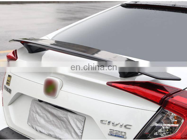New design style carbon fiber trunk spoiler wing car exterior accessories trim universal tail