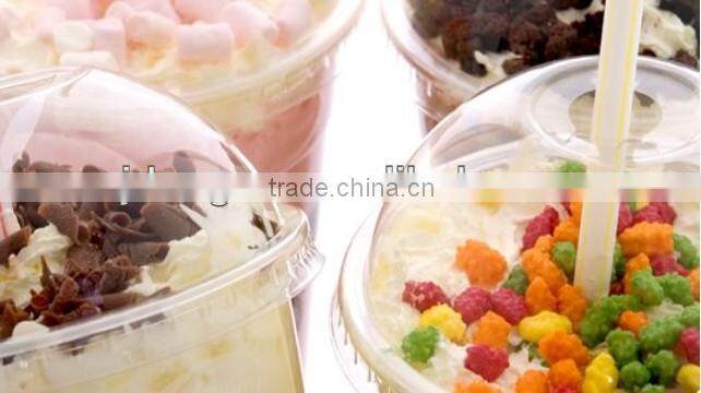 6oz/180ml new design disposable plastic dessert cup, small disposable cake cup, 180ml clear PET sundae cups with various lids