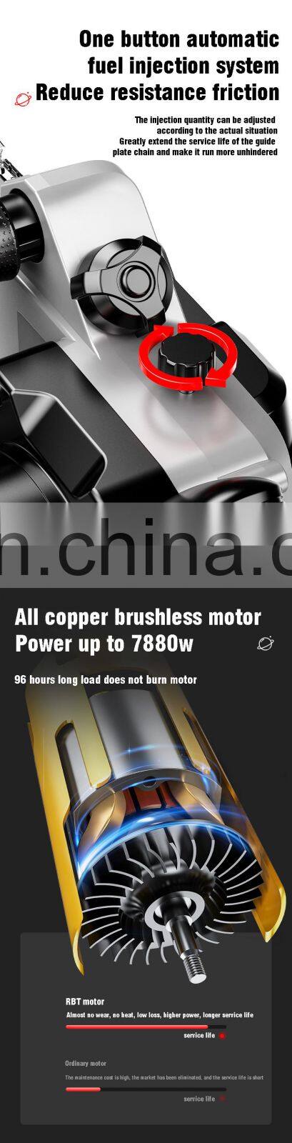 BWL15-2 portable gasoline electric cordless chainsaw lithium chainsaw chain saw