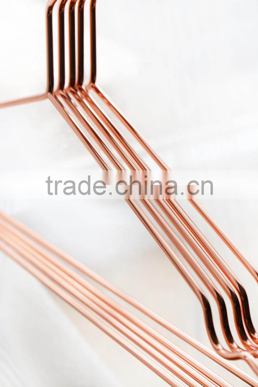 coat copper hanger shirt rose gold metal hanger metal wire coat hangers