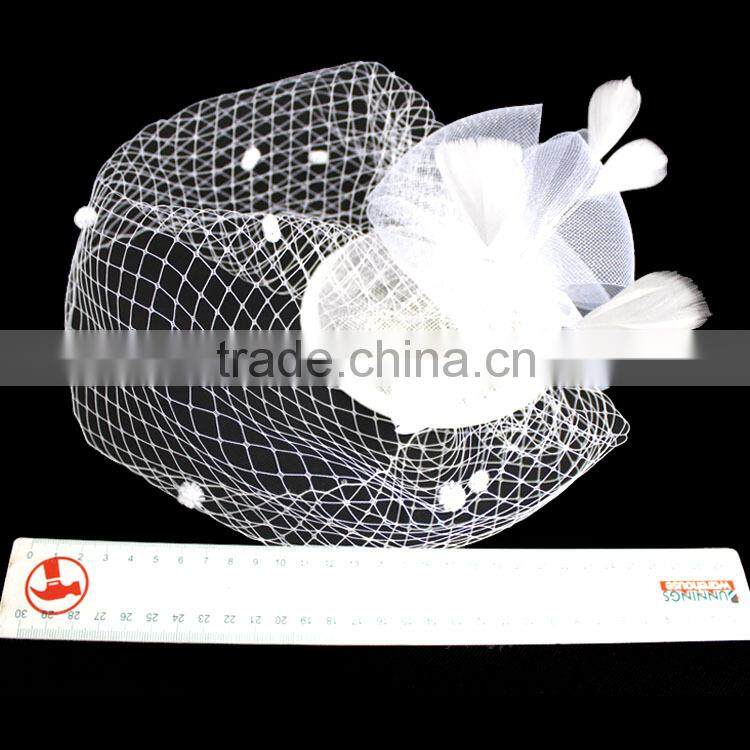 2015 New Coming Wedding/Party/Chirstmas Veil Hat Fascinator Headpieces