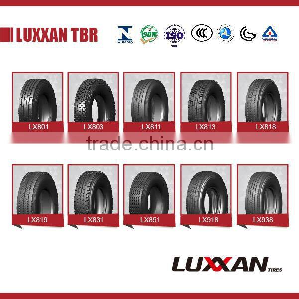 2015 Radial Heavy Truck Tires for Luxxan Brand ,cheap 24 inch tires