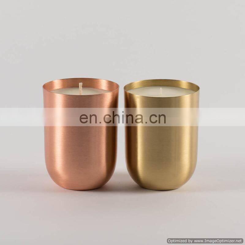 aluminium cast wax candle jar