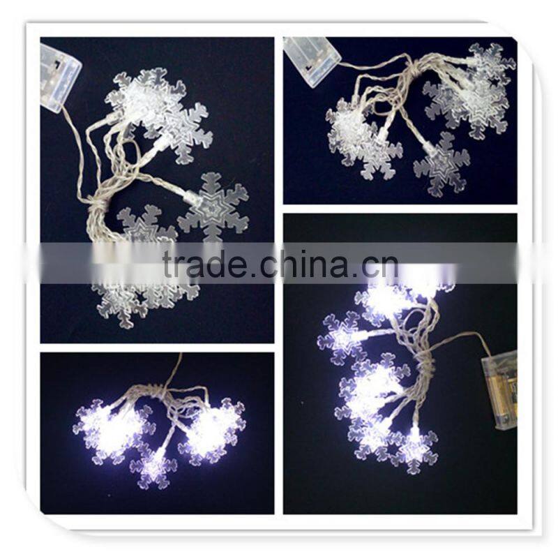 fancy white battery snowflake christmas lights
