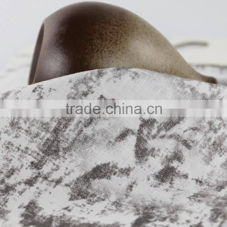 100% linen printed fabric for dress