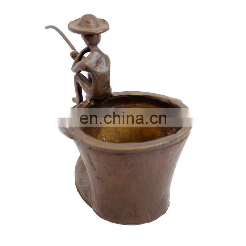 Custom Casting Metal Material Artware Pen Holder Cast Iron Penholder