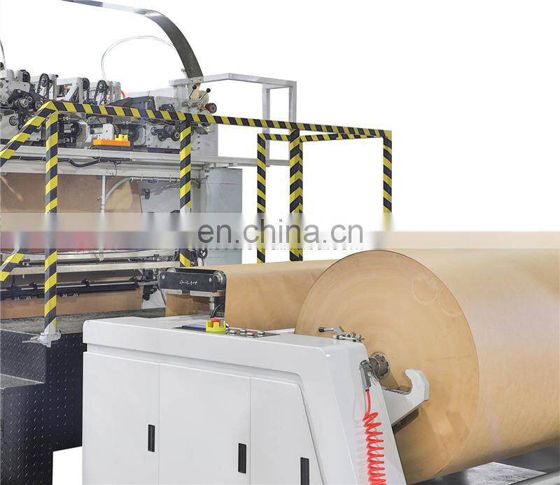 HD330T Fully Automatic Square Bottom Shopping Kraft Paper Bag Making Machine With Twisted Handle Inline price