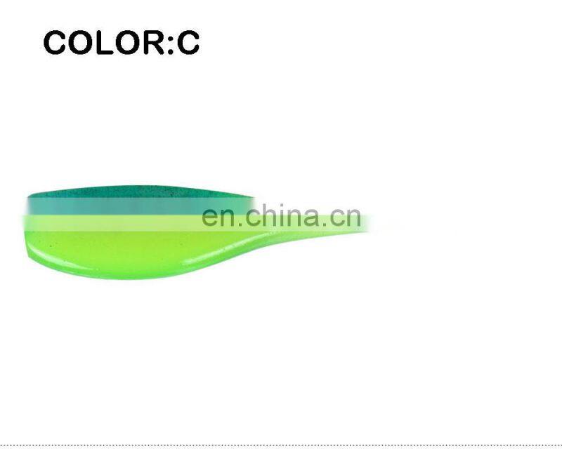 JOHNCOO Swimming Straight Tail Soft Baits Swim baits Soft Fishing Lures for Carp Bass Pike